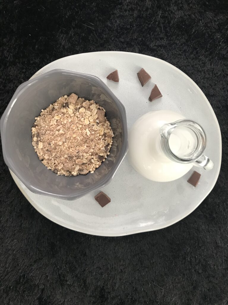 Vegán kása kókuszos- étcsokoládés